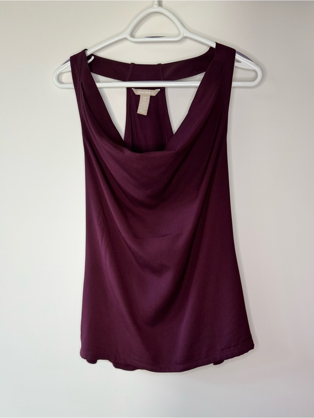 Banana Republic Sleeveless Cowl Neck Camisole - Burgundy